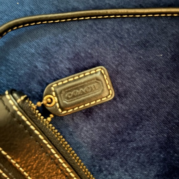 Coach Black Leather Wristlet - Picture 2 of 6
